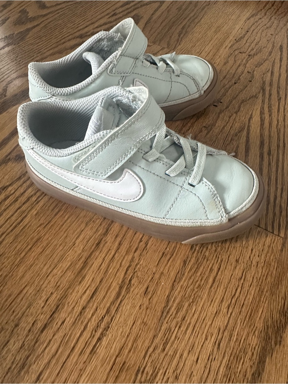 Nike Kids Mint Green Velcro & Lace Sneakers
